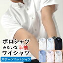 【返品OK】ニットワイシャツ ノーアイロン ワイシャツ 半袖 形態安定 メンズ 夏 クー