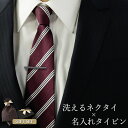 【名入れ 即日】ネクタイ ギフト プレゼント セット タイピン 名入れ 刻印 誕生日 ブランド メンズ 男性 洗える 大人 渋い 柄 ウォッシャブル 紳士 ビジ...
