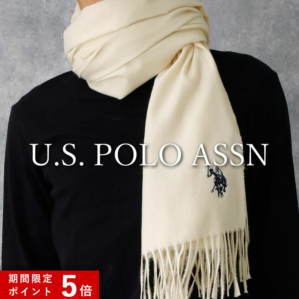 ★ポイント5倍★ U.S. POLO ASSN. メンズ マフラー 大判 ストール ブランド ユーエスポロアッスン あたた..