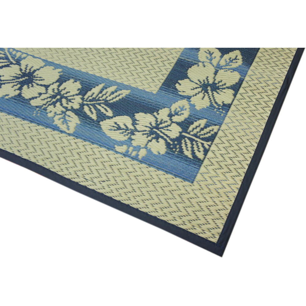 191x250cm(3畳用)い草大判ラグ「ハイビスカス」裏貼加工 [2]