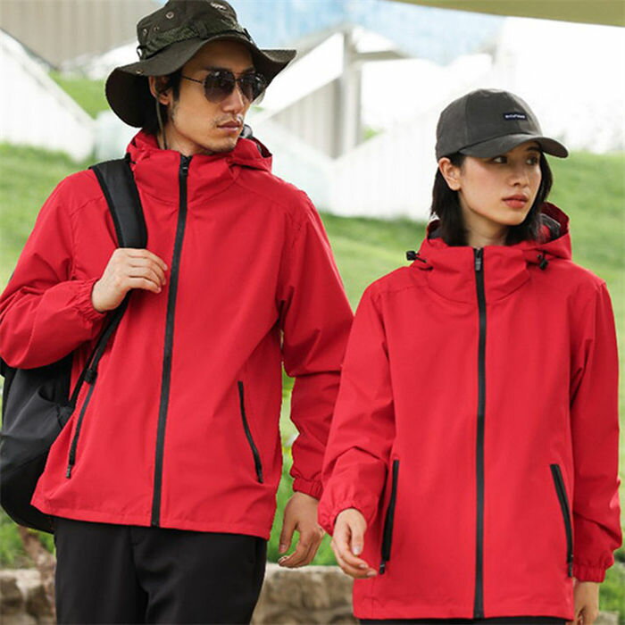 M〜4XL メンズ レディース カップルお揃い 夫婦 マウンテンパーカー マウンテンジャケット レインウェ..