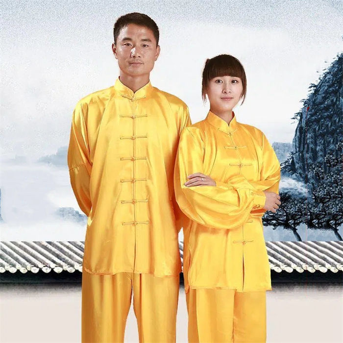 12色お揃い メンズ レディース 男女兼用 太極拳専用服 太極拳演出服 舞台衣装 団体服 中国風 少年〜老年適用 武術 カンフー 気功専用ウエア ダンス衣装 舞台ステージ衣装 上下二点セット 朝練 演武服 練習着 長袖 衣装 春 秋 夏