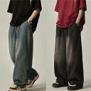 ワイドパンツ レディース メンズ カップルお揃い ワイドストレート パンツ ボトムス 春 夏 秋 大きいサイズ 低身長 高身長 ゆったり ポケット 履き心地 普段着 シンプル 脚長効果 美脚(4)