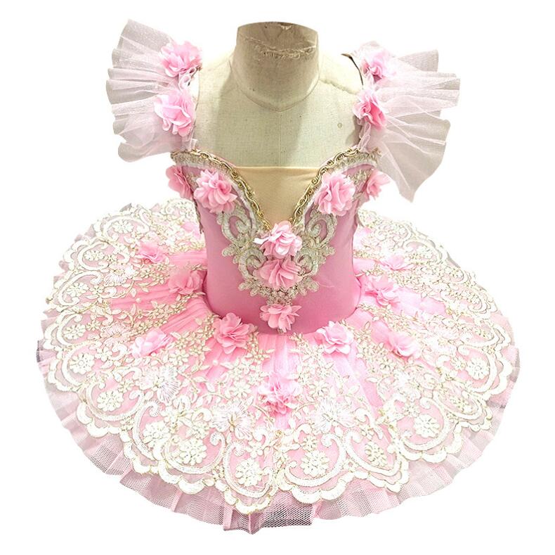 バレエダンスドレス 大人用/子供用 可愛いダンスドレス tutu チュチュスカート 舞台団体服 舞台衣装 弾..