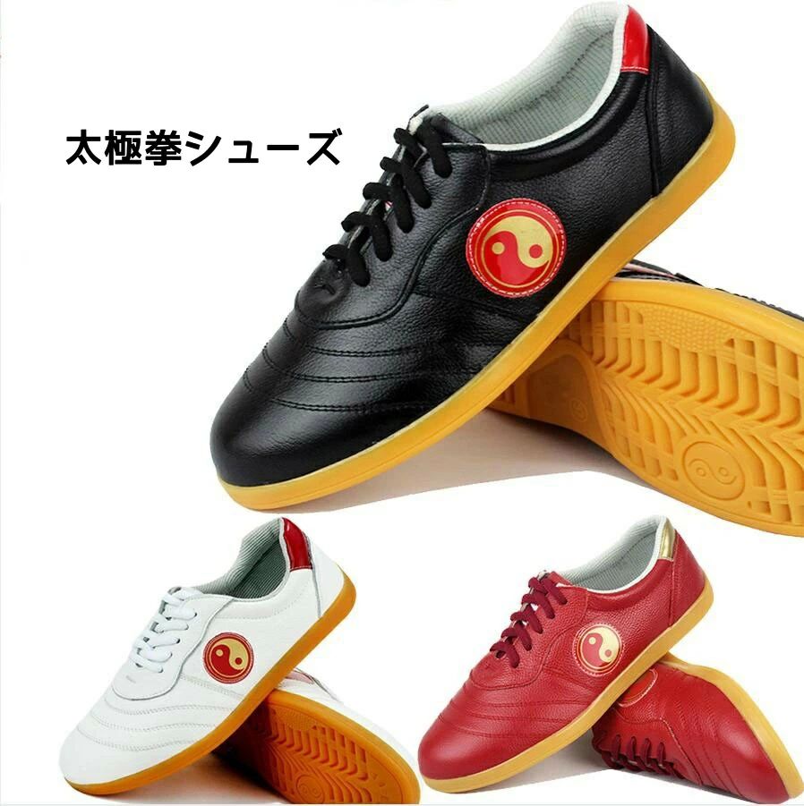 太極拳シューズ 太極拳用シューズ 武術 拳法 トレーニングシューズ メンズ レディース スポーツ用品 通気性 軽量 春夏秋冬用靴 朝練 22cm-28cm 3色 拳法 トレーニング シューズ 牛革スニーカーコンフォートシューズ 練習シューズ