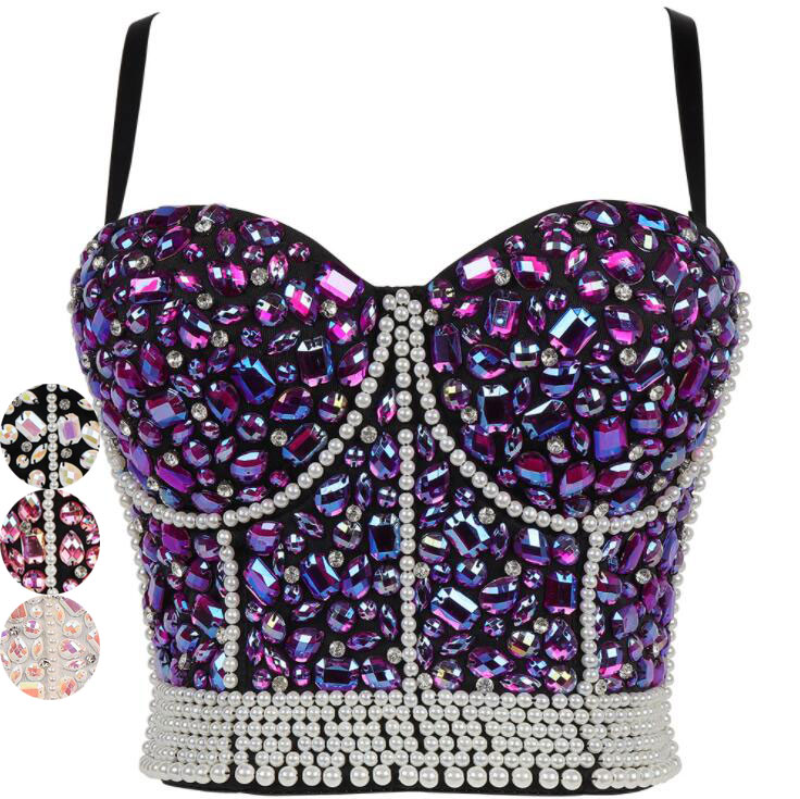 ブラトップ ブラジャー ブラ 舞台衣装 タンクトップ ジャズダンス ダンストップス 見せブラ カラオケ衣..