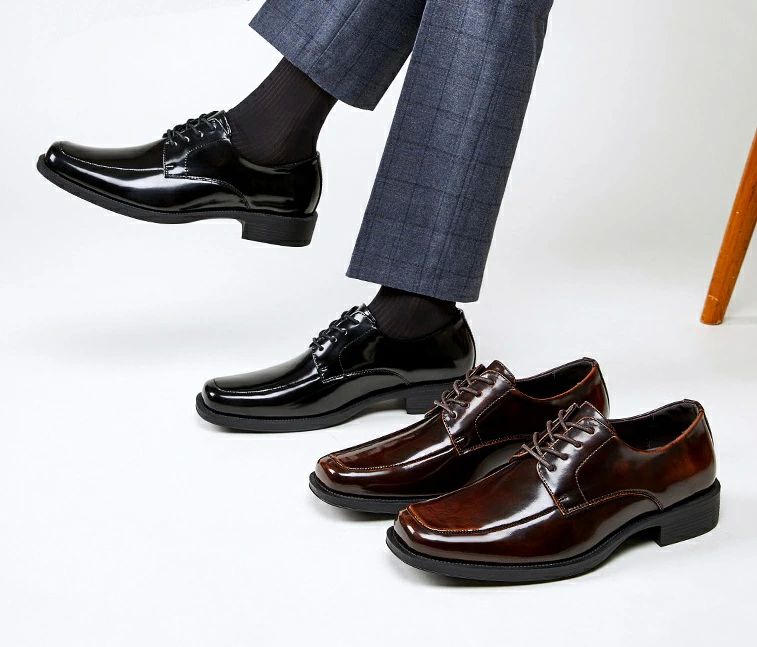 光沢メンズ ビジネスシューズ オールシーズン 男性用 本革 革靴 黒 茶色 おしゃれ フォマール靴 紳士靴..