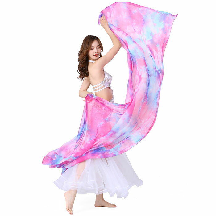 シフォンベール ベリーダンス ベール ステージグッズ ステージアイテム 舞台 小物 ベリーダンス ア ...