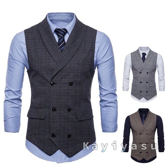 ベストメンズスーツベストチョッキジ...