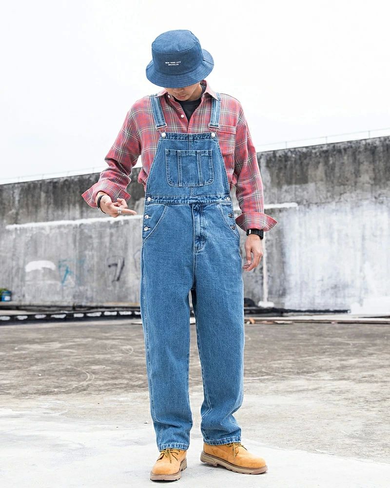 オーバーオール メンズ 40-100kg対応 つなぎ デニムパンツ 大きいサイズ オールシーズン サロペット カッコイイ S-5XL ワーク カジュアル Gパン
