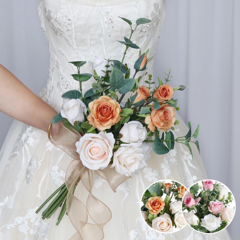 ブーケ 造花 ウェディングブーケ ブライダルブーケ シャワーブーケ ウエディングブーケ クラッチブーケ..