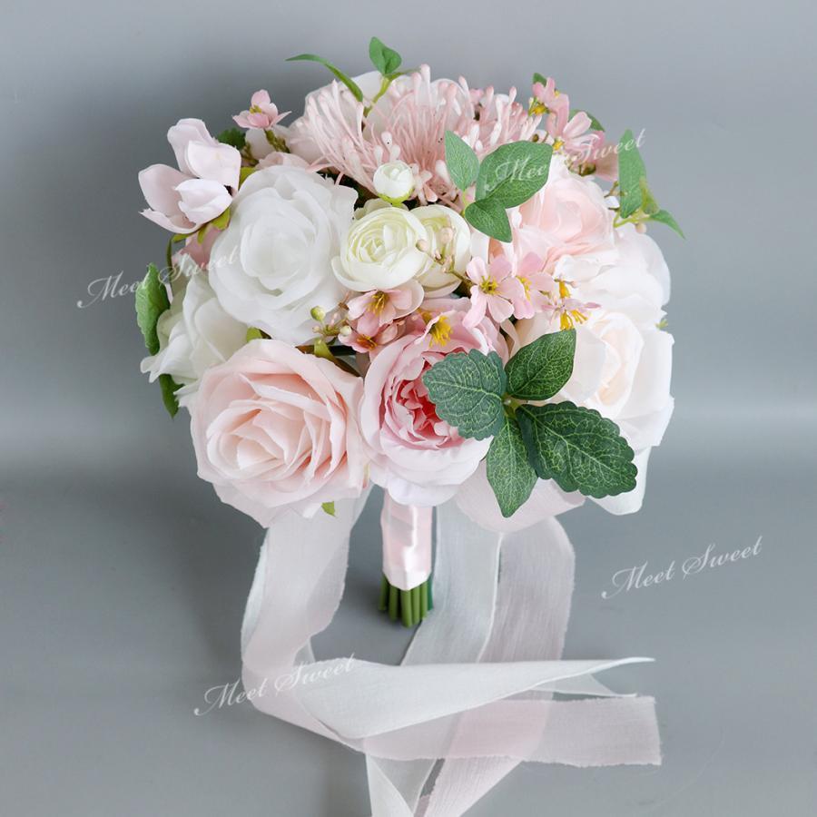 ブーケ ウェディングブーケ ブライダルブーケ ラウンドブーケ ウエディングブーケ クラッチブーケ 花嫁..