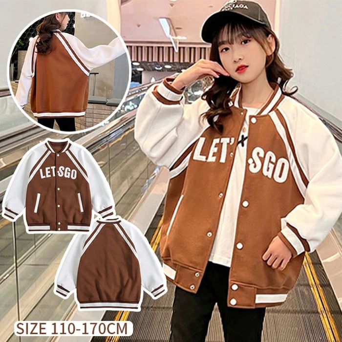 キッズスタジャン ジュニア スプリングコート ジャンパー スタジャン 野球服 ジャケット 女の子 キッズ アウター ブルゾン コットン 子供服 長袖 通気性抜群 カジュアルコーデ シンプル こども用品 野球ジャケット こども 長袖 男の子 子ども 春 秋 防風 韓国 ファッション