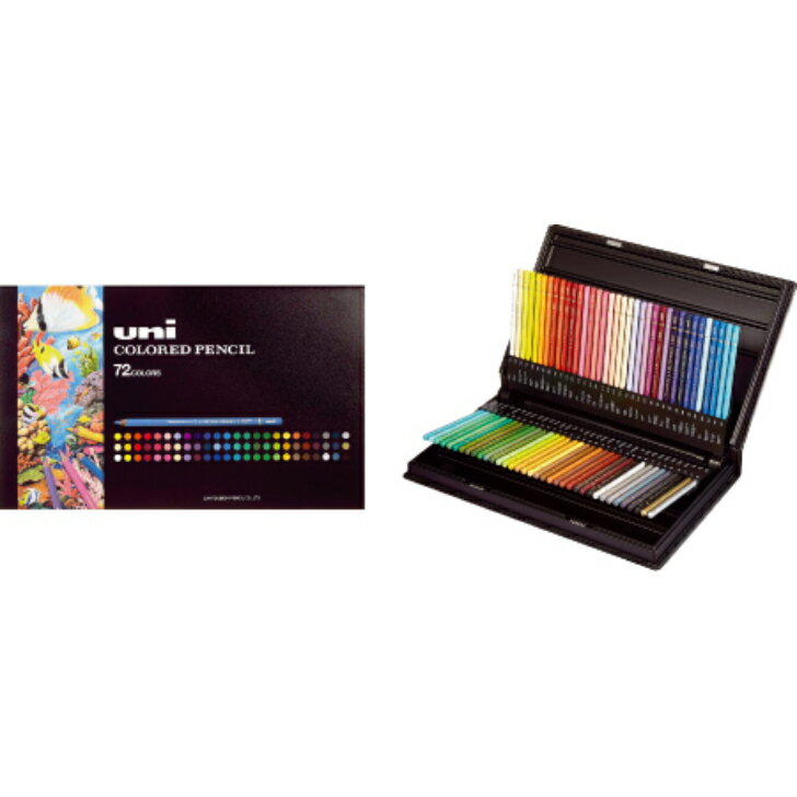 楽天ささがわ文具【uni COLORED PENCIL 72COLORS】正規代理店 ユニカラー72C UC72CN2 72色セット ぬりえ プレゼント コロリアージュに 敬老の日 贈り物にも 自分へのご褒美 選ぶ 趣味 大人の趣味 塗り絵 ぬり絵 塗りえ 色鉛筆 72色 色えんぴつ 色鉛筆セット セット ギフト 知育 集中力