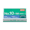 マックス 10個セット ホッチキス針 10号 No.10-1M MS91187(1000本入) NO.10-1M