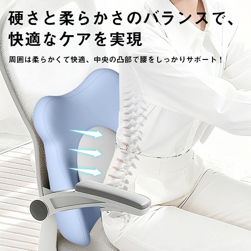 腰エアークッション 腰クッション ふんわりクッション リラックス 腰枕 飛行機 旅行 便利グッズ 海外旅行 夜行バス 新幹線 車 背もたれ 快適グッズ sasaki-takashi-10007170 佐々木店舗 楽天市場店 サンプル画像3