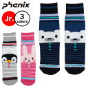 【メール便可】フェニックス Character Tube Socks(キッズ)ESB23SO84 子供用スキーソックス 子供用スキーソックス グリーン チャコー...