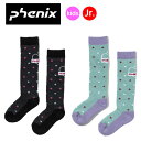 【メール便可】フェニックス 子供用スキーソックス Star Girl's Socks ESG22SO62 ジュニア ソックス 子供用 靴下 スキー パイル地 1...