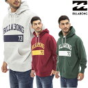 【マラソン期間中P5倍】【ビラボン】メンズ COLLEGE LOGO パーカー BC012013 トレーナー プルオーバー オーバーサイズ ビッグシルエット ストリート サーファー メンズファッション