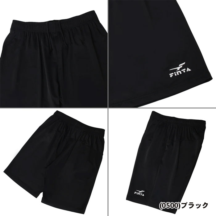 ササクラスポーツ楽天市場支店の【メール便可】フィンタ 極冷プラクティスパンツ FT4647 ユニセックス ハーフパンツ ボトムス ウェア サッカー フットサル ウェア 練習 スポーツ 接触冷感 ストレッチ｜アングル3