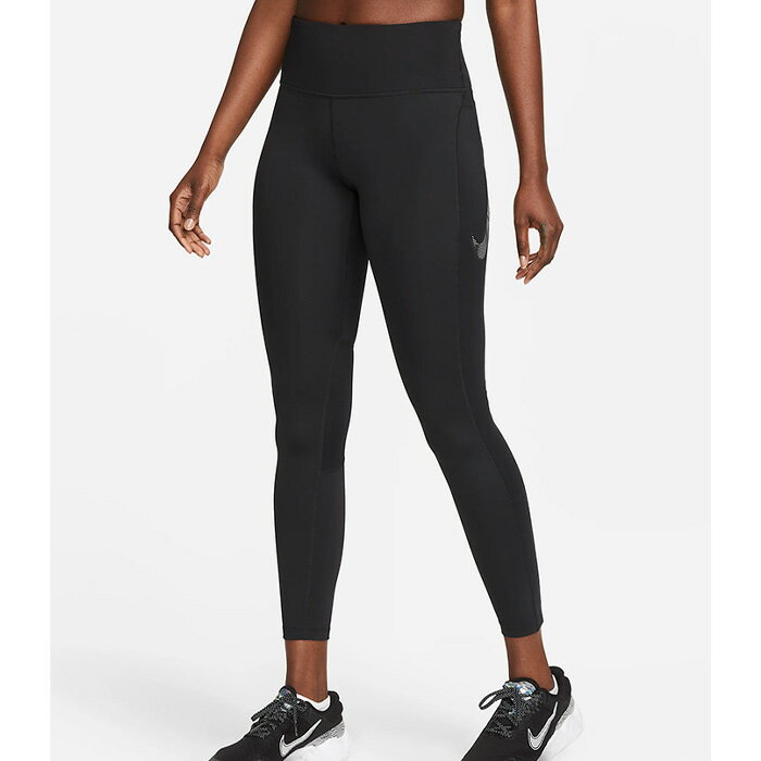 【マラソン期間中P5倍！】【メール便可】 ナイキ ウィメンズ DRI-FIT ミッドライズ 7/8 グラフィックレギンス ポケット付き FB4657-010 ランニング ジョギング トレーニング ジム スポーツ