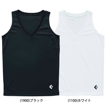 ■【メール便可】コンバース ゲームインナーシャツ レディース CB351703 ブラック ホワイト アンダーシャツ タンクトップ ノースリーブ ウィメンズ バスケットボール スポーツ