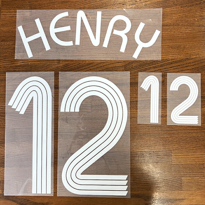 【メール便可】FIFA ワールドカップ 2006 フランス代表 ホーム ＃12 アンリ ＃4 ヴィエラ ※マークのみ※ 12番 HENRY 4番 VIERA サッカー