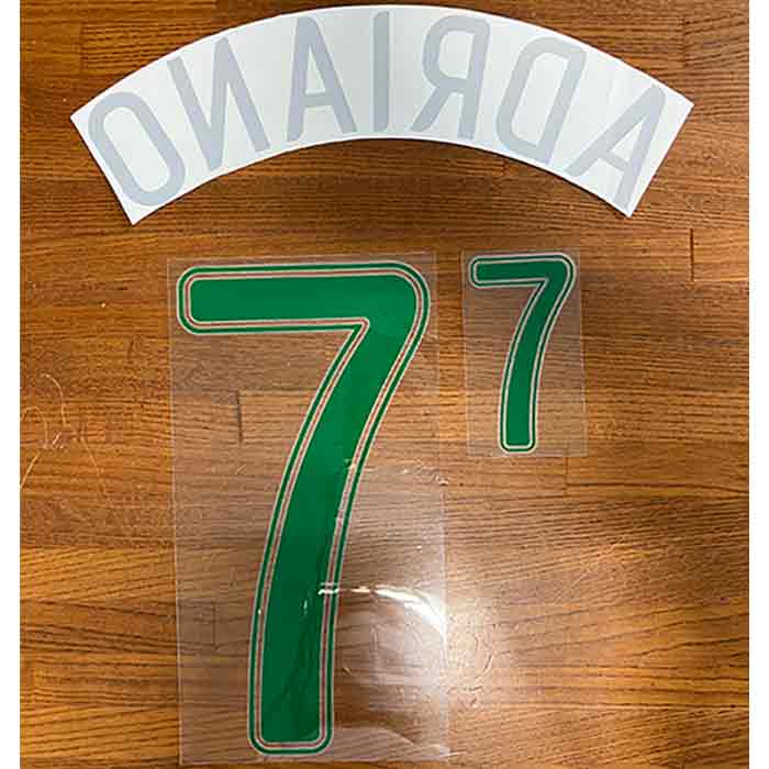 【BLACKFRIDAY期間中P5倍】【メール便可】2006年 2007年 ブラジル代表 ホーム #7 アドリアーノ ※マーク..