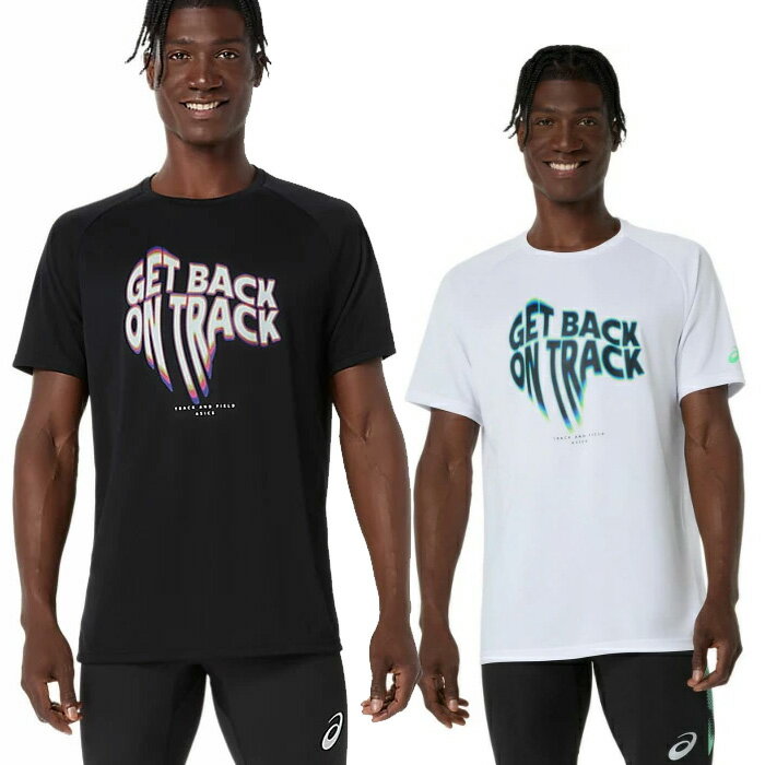 樂天商城 - 【メール便可】アシックス トラックグラフィックTシャツ 2091A836 半袖 ランニング ジョギング 陸上 ウェア メンズ