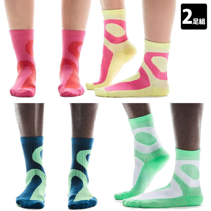 【マラソン期間中P5倍】【メール便可】オン Liquid Logo Sock High 2P ユニセックス 2UF10132893 2UF10132900 リキッド ロゴソックス ハイ 2パック 2足組 ランニング ジョギング スポーツ
