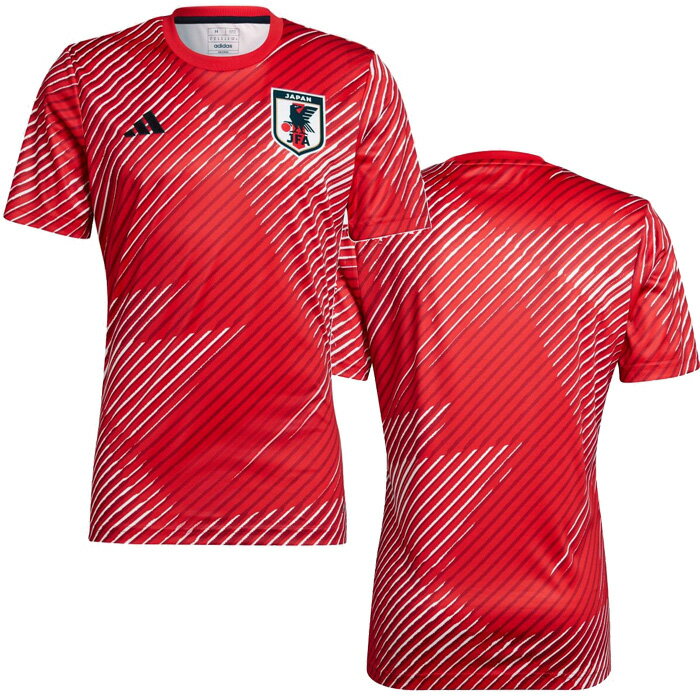 【メール便可】アディダス サッカー日本代表 2022 プレマッチジャージー RO610 HD8922 半袖 シャツ トップス ユニセックス メンズ レッド 赤通販 サッカー 用品 セール