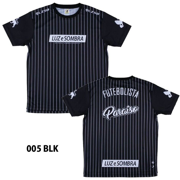 ササクラスポーツ楽天市場支店の【メール便可】ルースイソンブラ STRIPE PRA-SHIRT L1231011 ストライプ プラシャツ プラクティスシャツ ユニセックス ブラック レッド ブルー 半袖 サッカー フットサル 練習｜アングル2