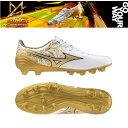 【マラソン期間中P5倍】ミズノ ミズノアルファ SELECT P1GA246550 サッカー フットボール ユニセックス スパイク 限定カラー ホワイト ゴール...