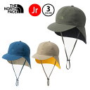 【マラソン期間中P5倍】【メール便可】ザ・ノース・フェイス 2025年春夏 キッズ TNF ビーフリー シールド キャップ NNJ02527 帽子 アウトドア キャンプ 虫よけ 子供 ジュニア あご紐