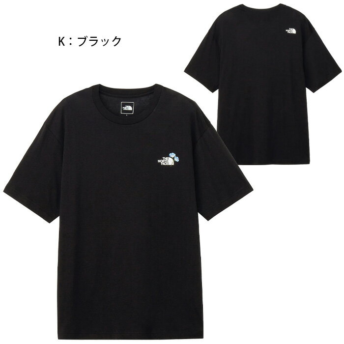 【マラソン期間中P5倍】【メール便可】ザ・ノース・フェイス 2025年春夏 ショートスリーブ フラワー ロゴ ティー メンズ NT32546 半袖 Tシャツ ウェア トップス