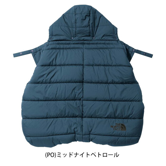 ザ・ノース・フェイス 2024年秋冬 ベビー シェル ブランケット NNB72301 K UB PO 保温 防寒 ベビーカー装着 抱っこ紐 撥水 中綿 キャンプ タウンユース アウトドア 散歩 赤ちゃん 洗える コンパクト カバー