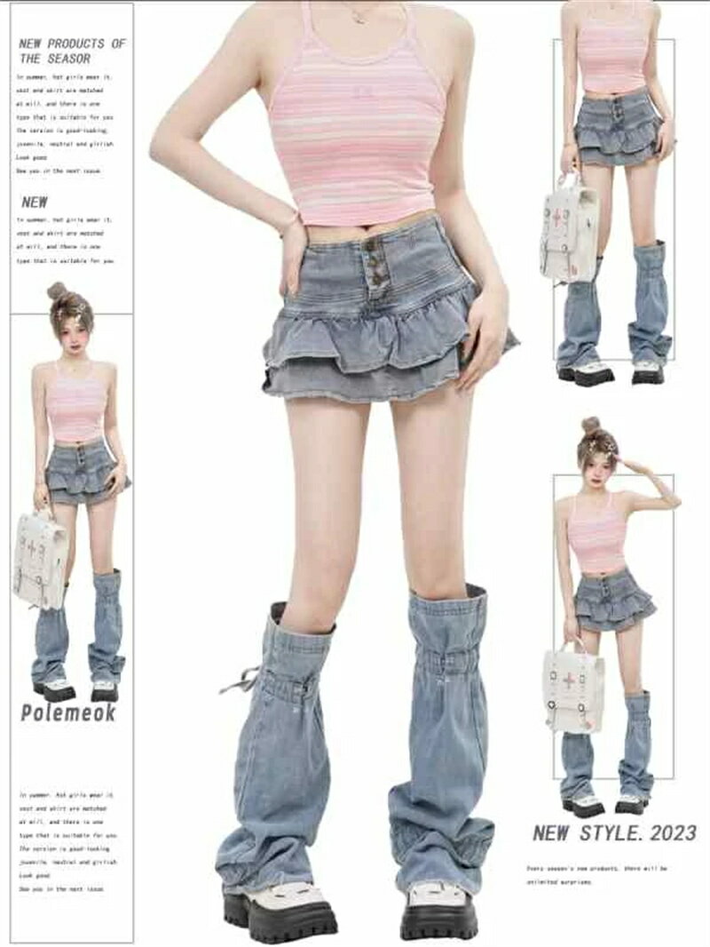 ☆FUBU☆フブ☆デニムスカート☆2段フリル☆新品