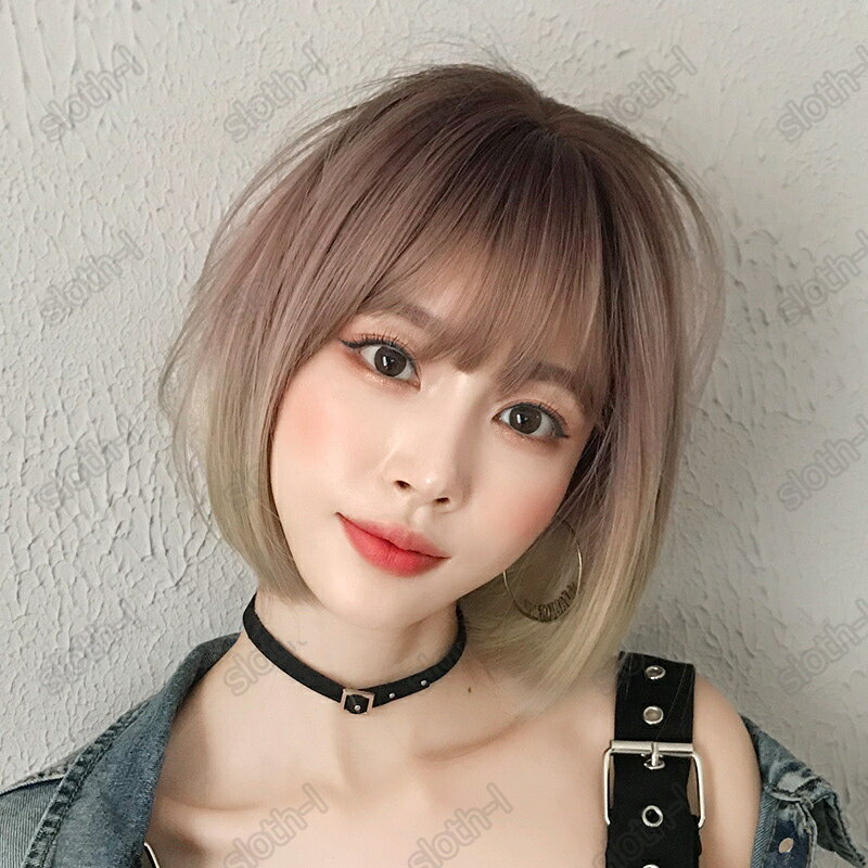 ウィッグ ボブ ウィッグ ショート フルウィッグ かつら ストレート レディース カツラ ボブショート セミロング ファッション 小顔効果抜群 ショートボブ 可愛い 女装 ぱっつん 前がみ 空気感 医療用 カット おしゃれ 可愛い 快適 自然 耐熱 ネット付き 女性用