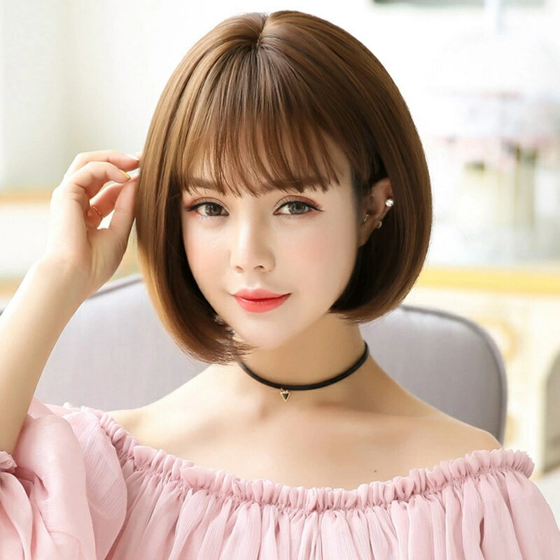 ウィッグ ボブ ウィッグ ショート フルウィッグ かつら ストレート レディース wig カツラ ボブショート セミロング ファッション 小顔効果抜群 ショートボブ 可愛い 女装 ぱっつん 前がみ 空気感 医療用 カット おしゃれ 可愛い 快適 自然 耐熱 ネット付き 女性用
