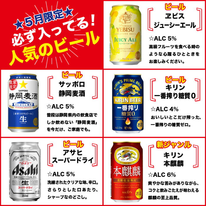 【おまかせ12缶セット】ビール・チューハイ・ハイボール 350ml缶12本入【飲み比べ】【5月数量限定】【送料無料（離島・沖縄・北海道除く）】お試し 2