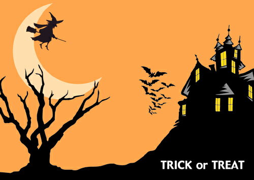 ペーパー・ランチョンマット 『ハロウィーン／Trick or Treat』　10枚入 （B4版） 〜敷くだけでお料理がワンランクUP！しかも使い捨てなので汚れても安心〜 Halloween Partyを楽しく演出！