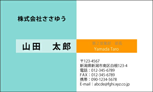 【デザイン名刺印刷】ベーシック名刺［B_151_k］《カラー名刺片面100枚入ケース付》テンプレートを選ん..