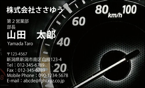 【デザイン名刺印刷】趣味・職業名刺［H_256_ha］《カラー名刺片面100枚入ケース付》テンプレートを選..