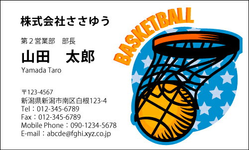 【デザイン名刺印刷】趣味・職業名刺［H_637_s］《カラー名刺片面100枚入ケース付》テンプレートを選ん..