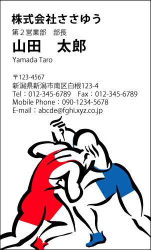 【デザイン名刺印刷】趣味・職業名刺［H_860_s］《カラー名刺片面100枚入ケース付》テンプレートを選ん..