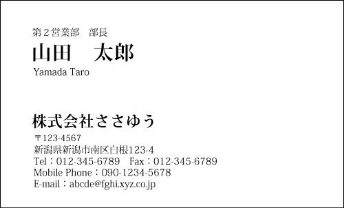 【デザイン名刺印刷】モノクロ名刺［M_017_a］《名刺片面100枚入ケース付》テンプレートを選んで簡単名..