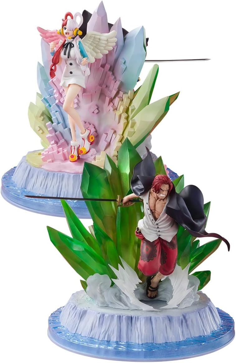 新品 フィギュアーツZERO ［超激戦］ワンピース シャンクス＆ウタ -ONE PIECE FILM RED Ver.- 約240mm PVC＆ABS製 塗装済み完成品フィギュア