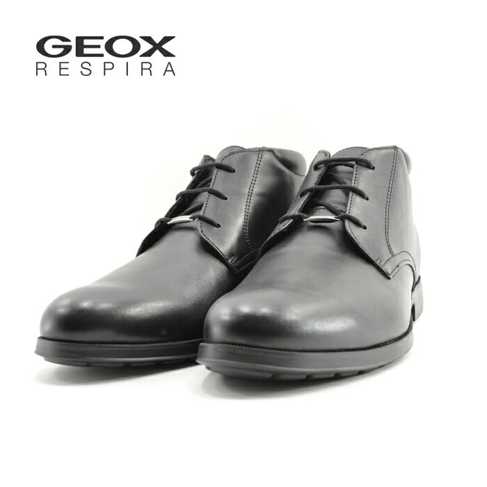 ジェオックス Geoxジオックス 00043 U HILSTONE W．NP A レザー チャッカブーツ カジュアル ビジネス 紳士・通勤・通学 ブラック・黒・クロ(BLACK ) U845TB チャッカブーツ メンズ シューズ 靴