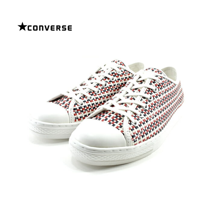 コンバース CONVERSEALL STAR COUPE WOVEN OX オールスター クップ ウーブン OX オックス ロー 編み込み リゾート ホワイト/ネイビー/レッド(WHITE/NAVY/RED(25cm〜)) 3130002 スニーカー メンズ ユニセックス シューズ 靴