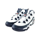 フィラ FILA GRANT HELL 1 グラントヒル 1 ハイカット ミッドカット バッシュ バスケ ストリート ホワイト/フィラネイビー/フィラレッド 白 シロ 01 (WHITE/FILA NAVY/FILA RED) F0410 スニーカー メンズ シューズ 靴